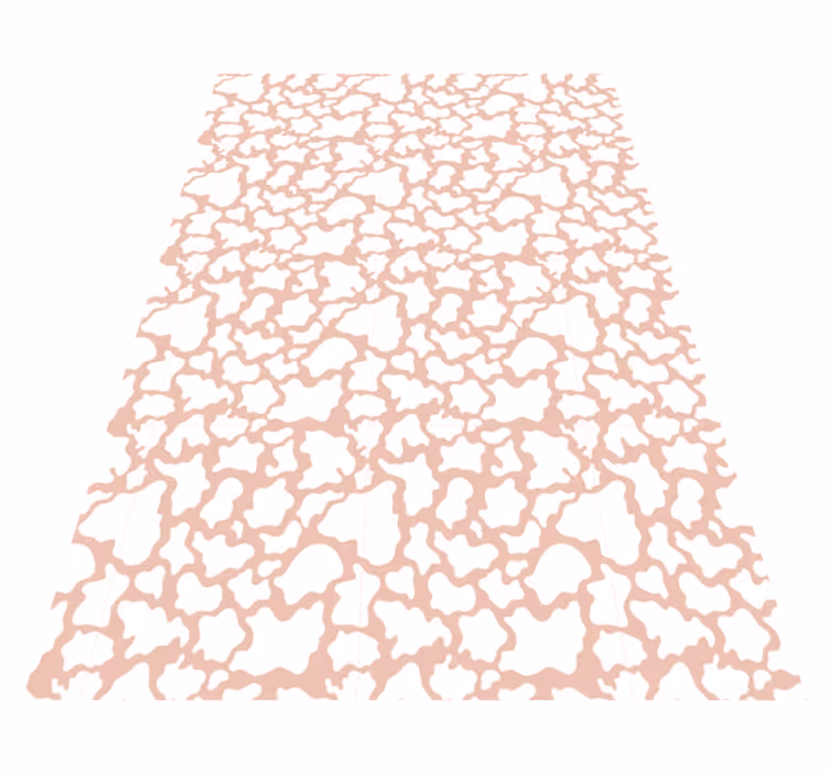 Tappeto in pvc stampa animale rosa strutturato - TenStickers