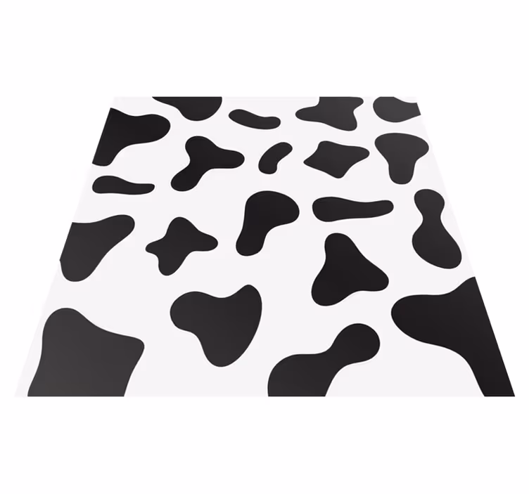 Tappeto in pvc stampa animale fantasia vacchetta a contrasto - TenStickers