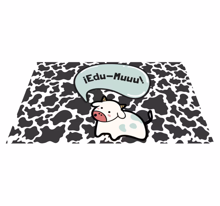 Tappeto in vinile bambini vivaio per mucche personalizzabile - TenStickers