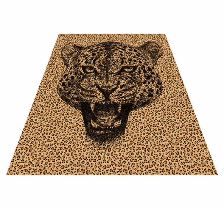 Tappeto in pvc stampa animale motivo leopardato - TenStickers