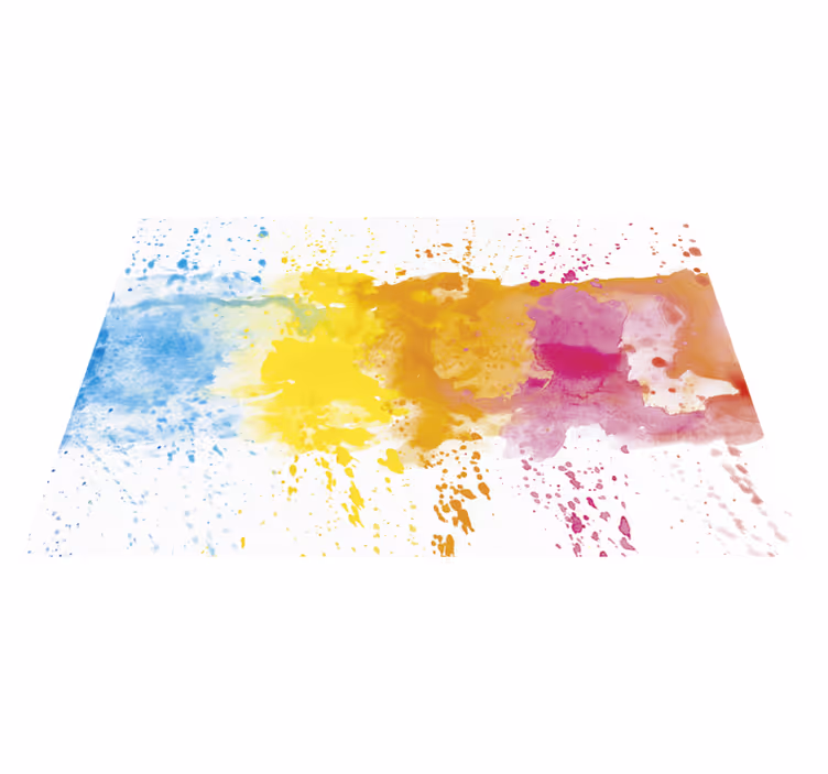 Tappeto in vinile bambini superficie colorata spruzzata - TenStickers