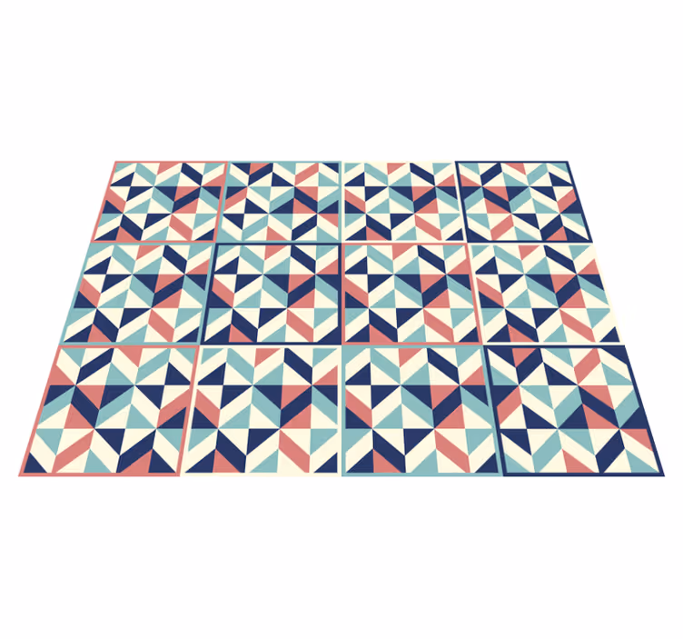 Tappeto vinile geometrico superficie con motivi geometrici - TenStickers