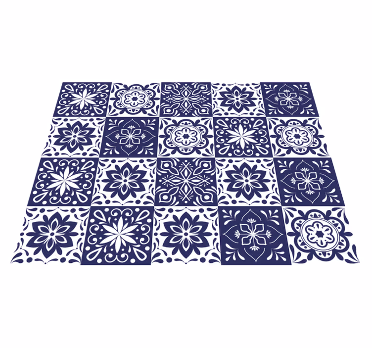 Tappeto vinile piastrelle effetto living space - TenStickers