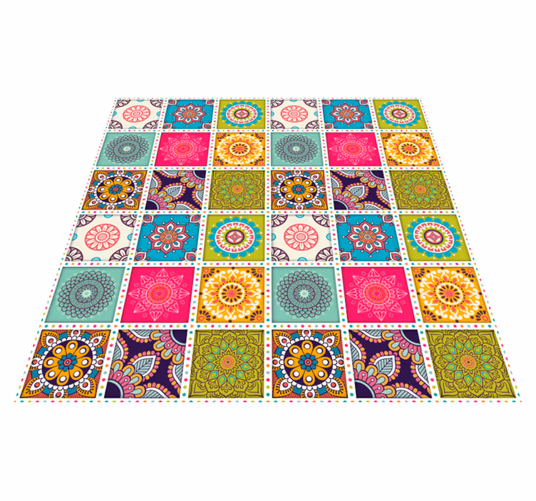 Tappeti in vinile Mandala modello mandala colorato - TenStickers