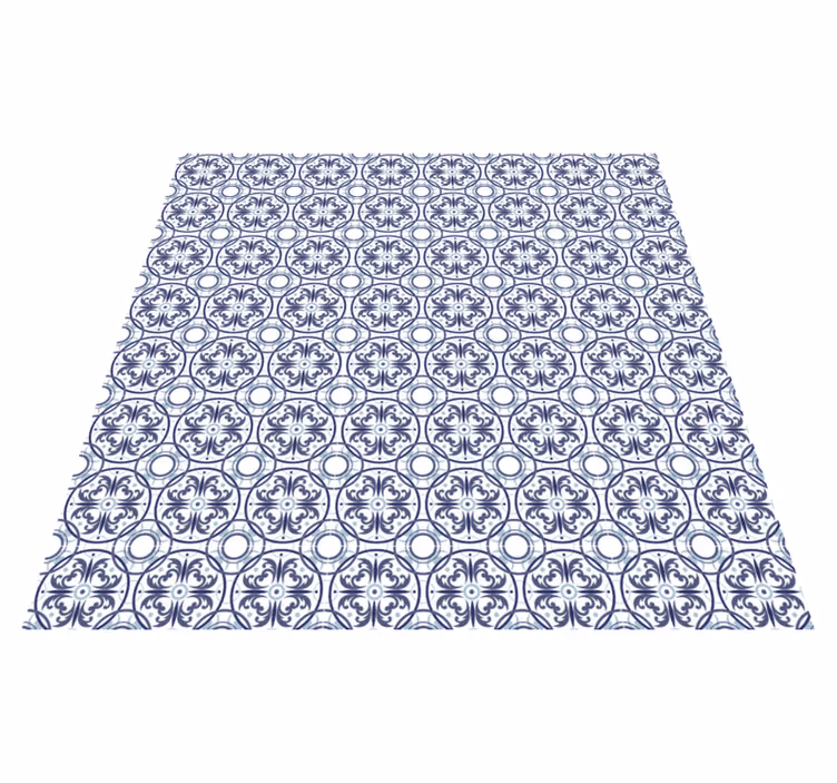 Tappeto vinile piastrelle effetto piastrelle geometriche - TenStickers