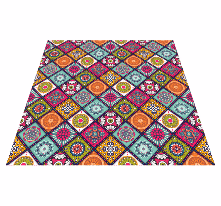 Tappeti in vinile Mandala modello Mandala Colorato - TenStickers