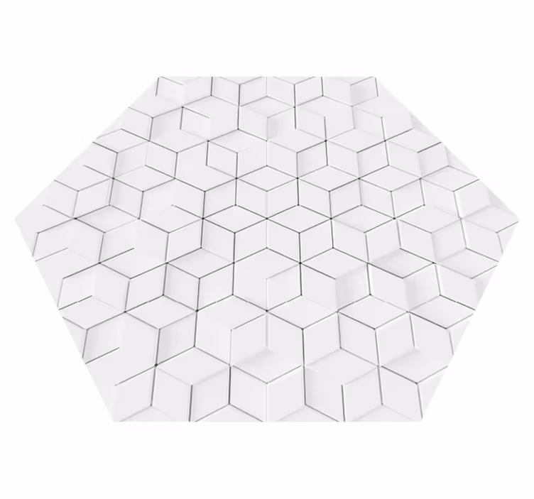 Tappeto in vinile soggiorno motivo geometrico minimalista - TenStickers