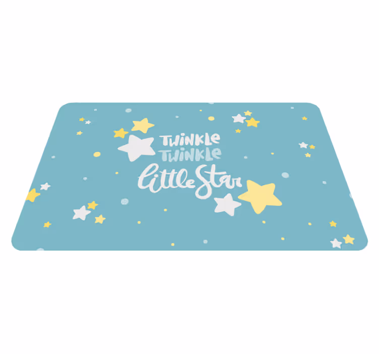 Tappeto vinile per bambini cameretta a tema stellare - TenStickers