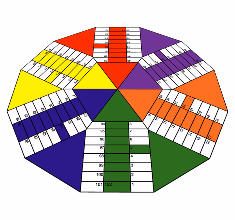 Tappeto vinile giochi grafico a torta educativo - TenStickers