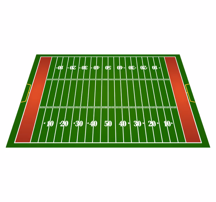 Tappeto vinile strade tappeto da gioco del campo da calcio - TenStickers