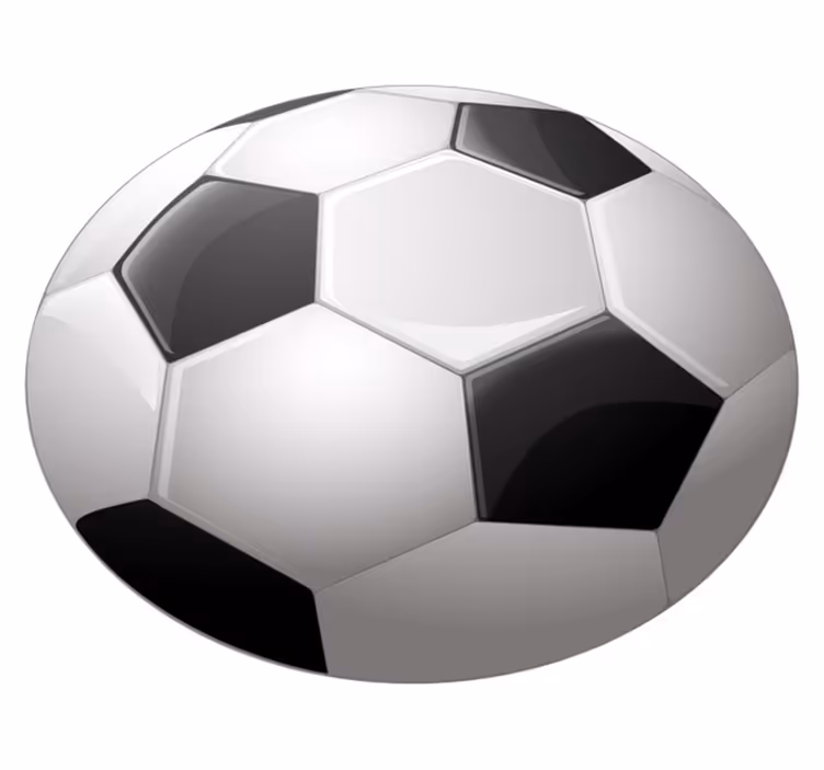 Tappeto vinile giochi illusione del pallone da calcio - TenStickers