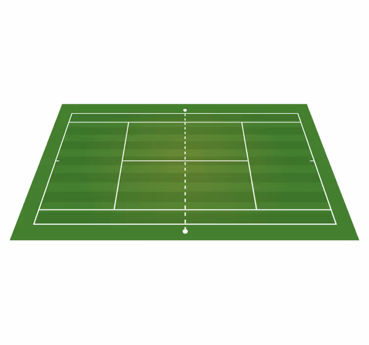 Tappeto vinile strade campo da tennis - TenStickers