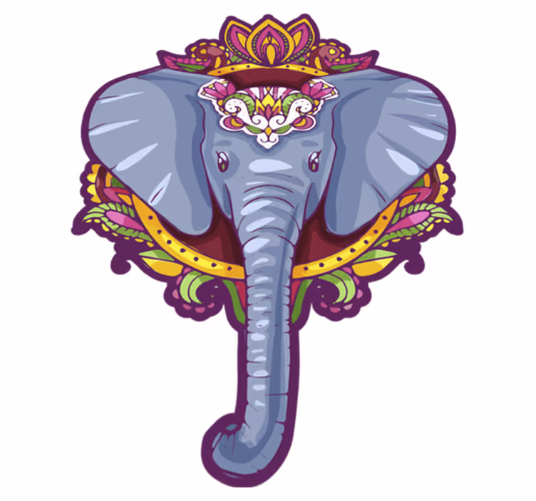 Tappeto vinile animali elefante decorativo - TenStickers