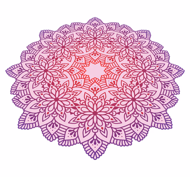 Tappeto vinile Mandala emblema del mandala - TenStickers
