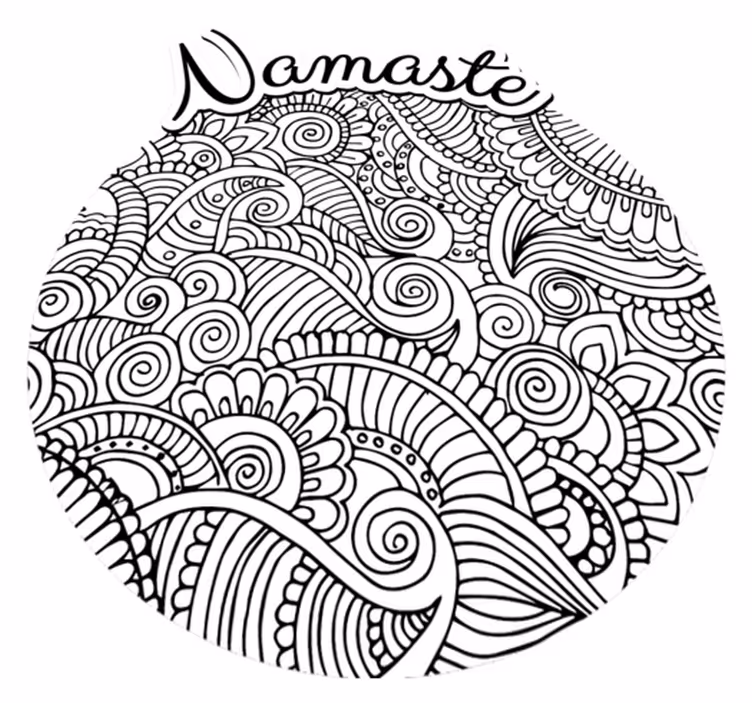 Tappeto vinile Mandala mandala namasté - TenStickers