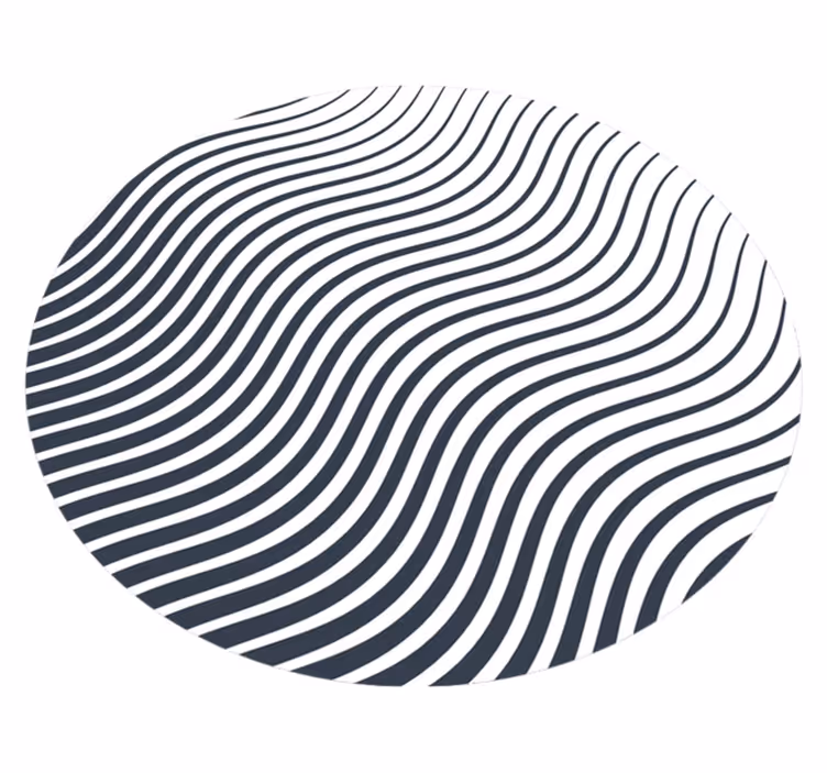 Tappeto vinile strisce onde ottiche - TenStickers
