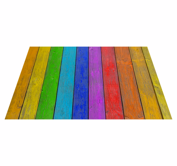 Tappeto vinile motivi struttura della plancia arcobaleno - TenStickers