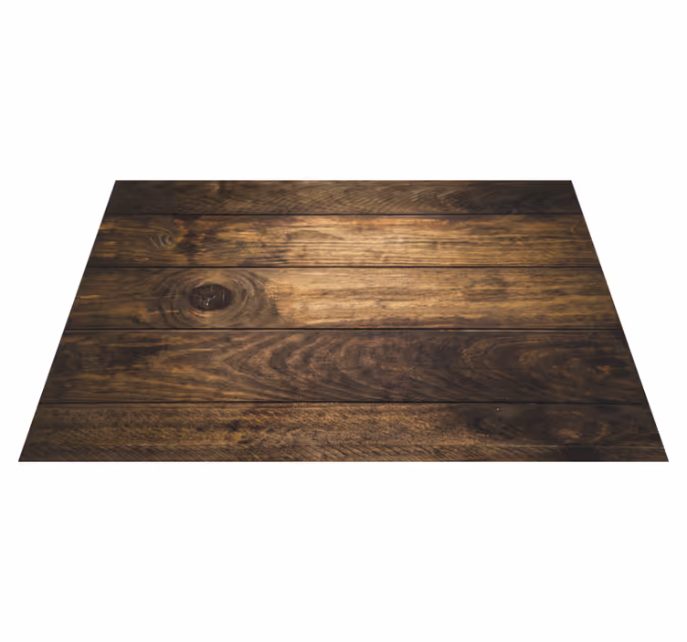Tappeto in vinile marrone con assi di legno - TenStickers