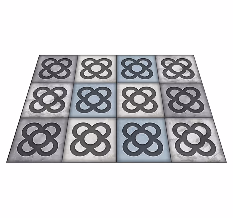 Tappeto vinile piastrelle modello di piastrelle decorative - TenStickers