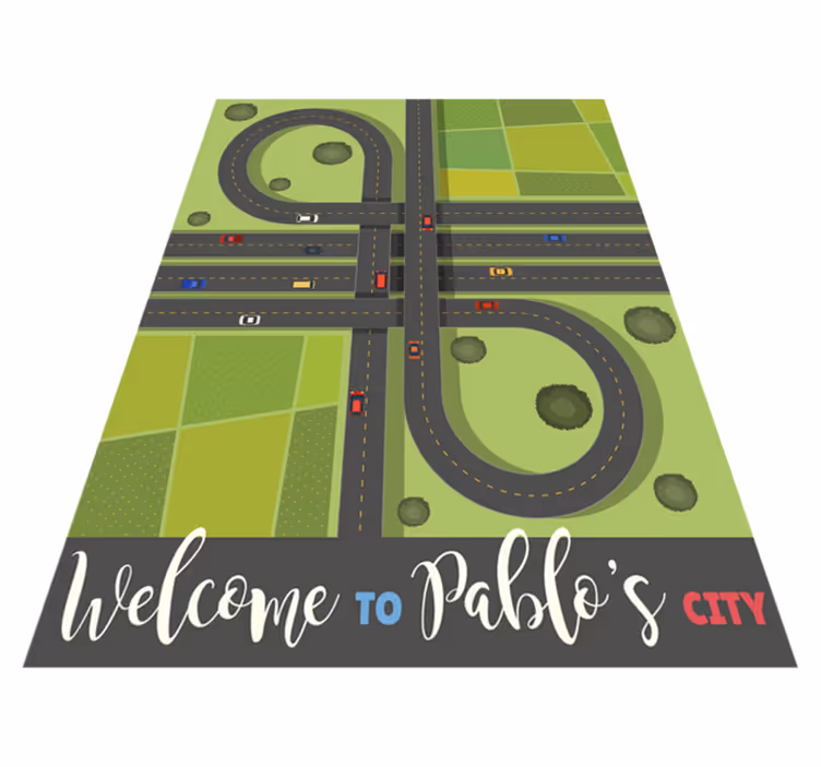 Tappeto vinile con nome mappa di gioco personalizzabile - TenStickers