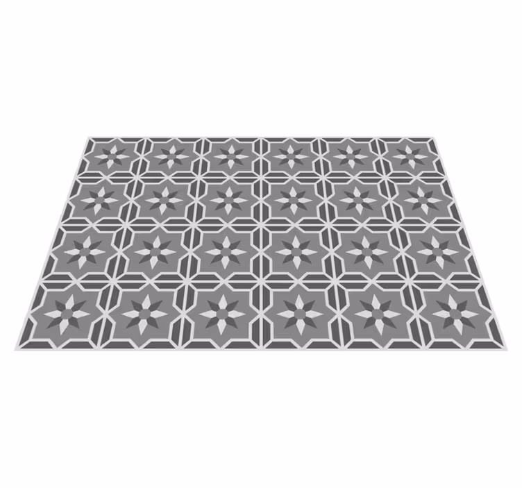 Tappeto vinile piastrelle simmetria del motivo geometrico - TenStickers
