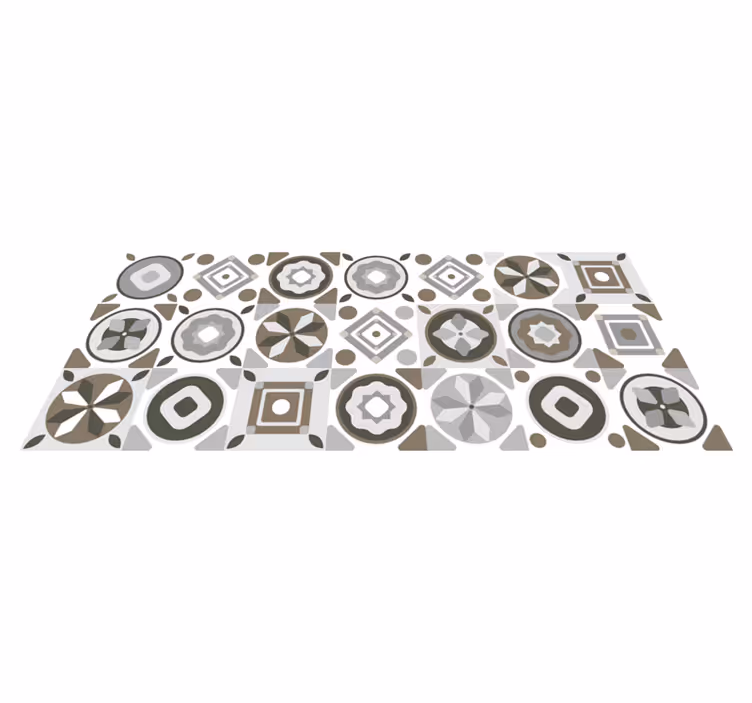 Tappeto in vinile per cucina grigio - TenStickers