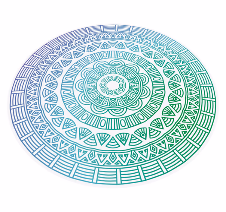 Tappeto vinile Mandala modello circolare mandala - TenStickers