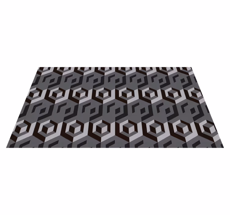 Tappeto vinile geometrico pavimento geometrico della cucina - TenStickers