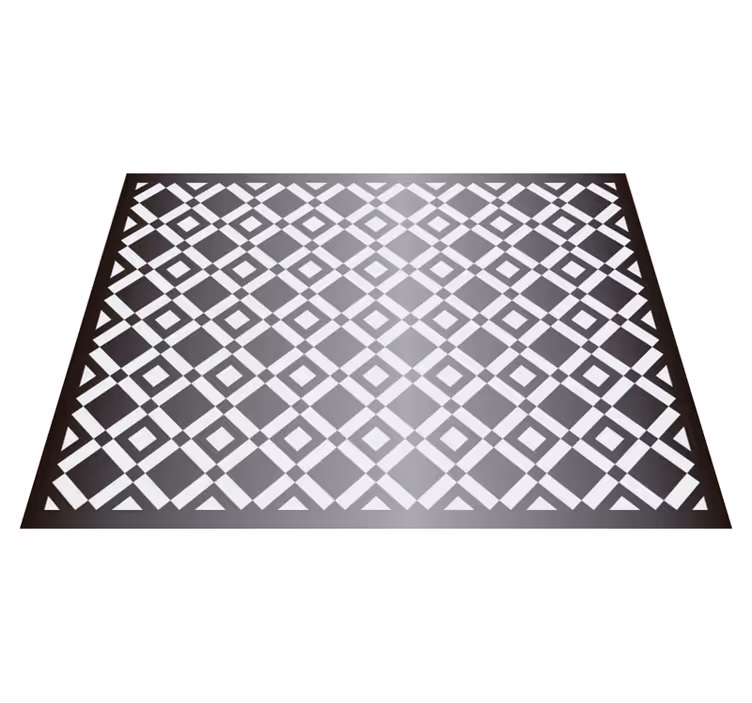 Tappeto in vinile soggiorno diamanti geometrici - TenStickers