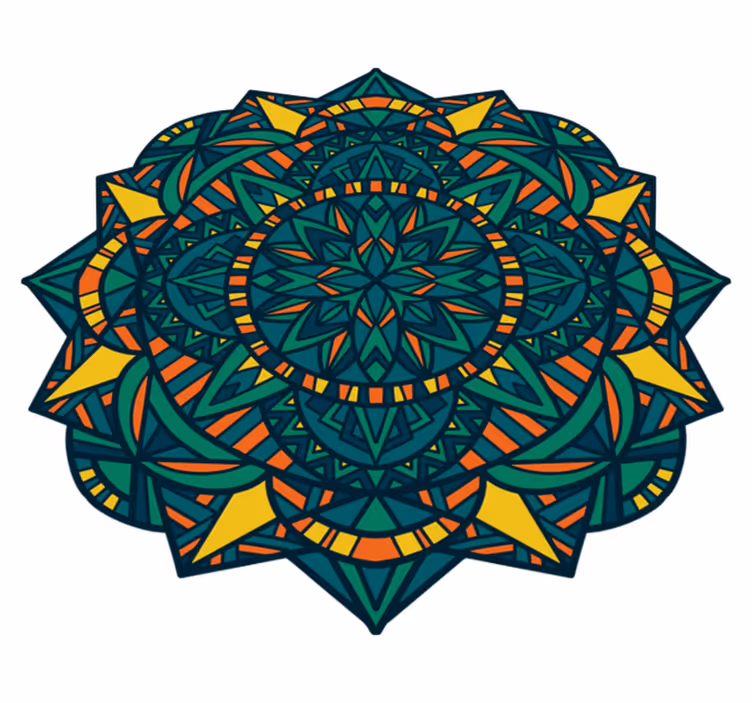 Tappeto vinile Mandala opera d'arte circolare mandala - TenStickers