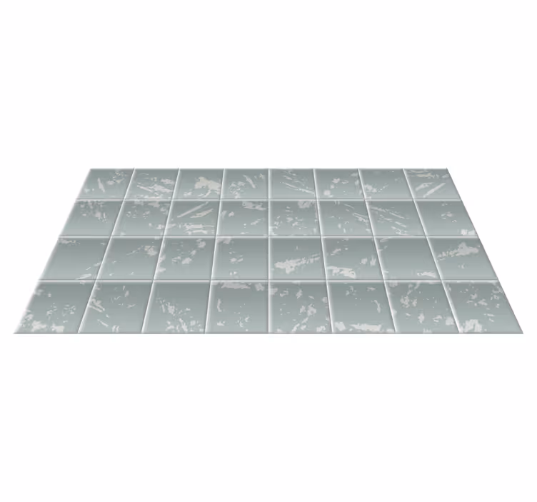 Tappeto vinile bagno effetto piastrelle marmorizzate - TenStickers