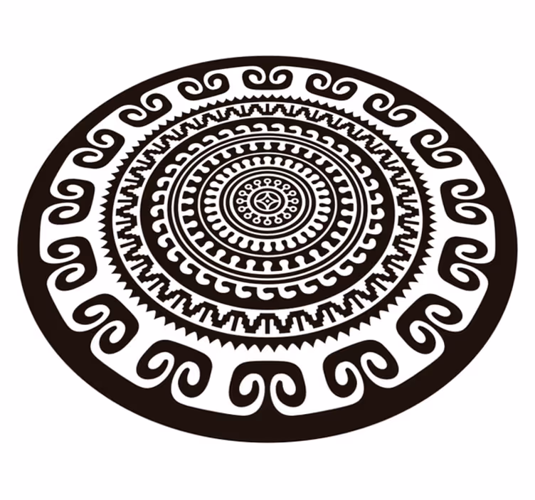 Tappeto vinile Mandala cerchio mandala - TenStickers