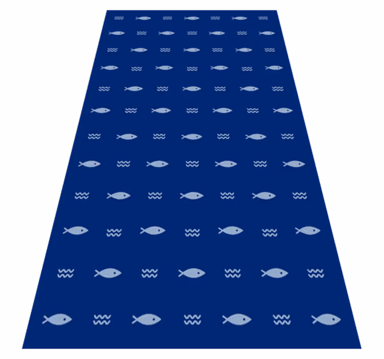 Tappeto vinile bagno tappeto da bagno con motivo pesce - TenStickers