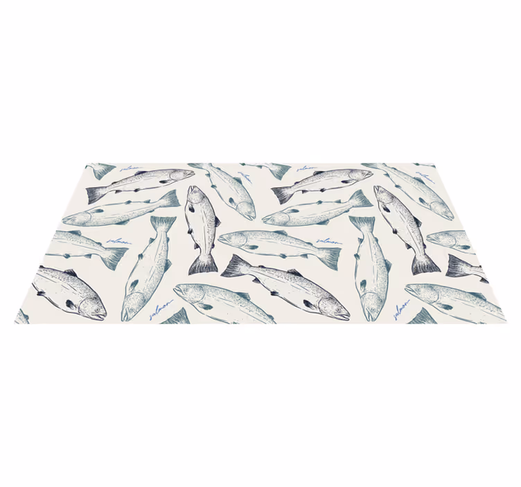 Tappeto vinile animali illustrazione del pesce - TenStickers