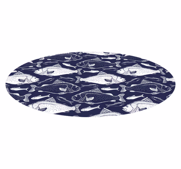 Tappeto vinile animali modello di pesce marino - TenStickers