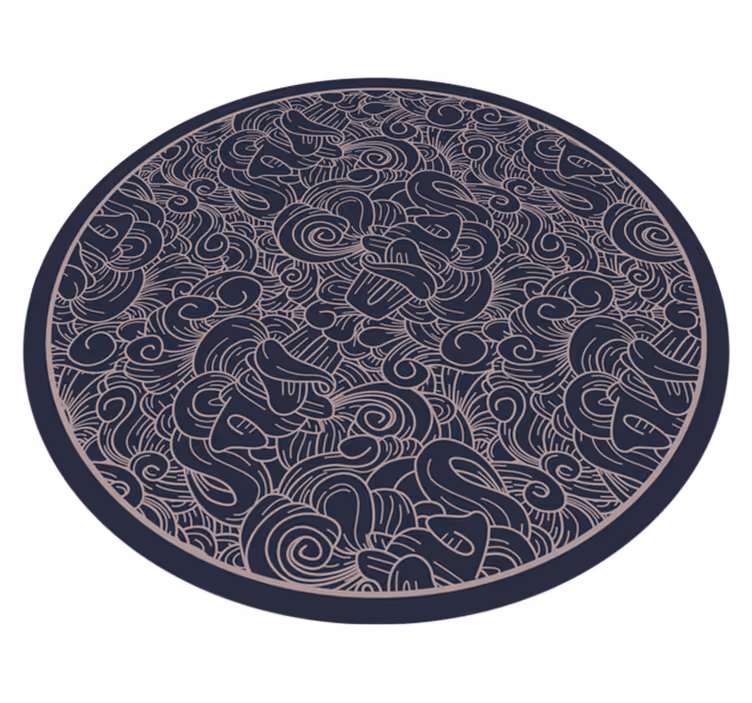 Tappeto vinile Mandala motivo a spirale mandala - TenStickers