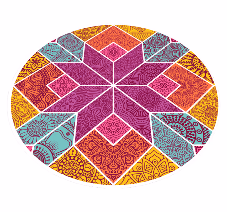 Tappeto vinile Mandala complessità del mandala - TenStickers