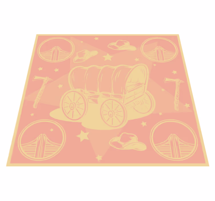 Tappeto vinile bebé motivi della cameretta dei bambini - TenStickers
