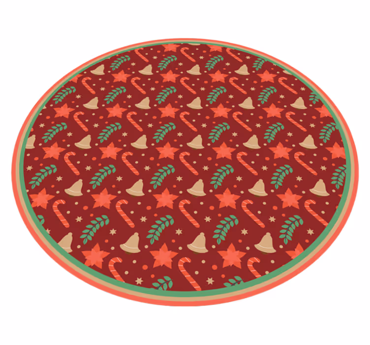 Tappeto Vinile Natale motivo festivo - TenStickers