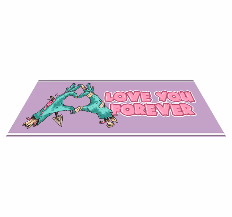 Tappeto vinile animali scena affettuosa dei dinosauri - TenStickers
