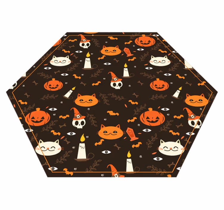 Tappeto vinile Halloween modello festivo di halloween - TenStickers