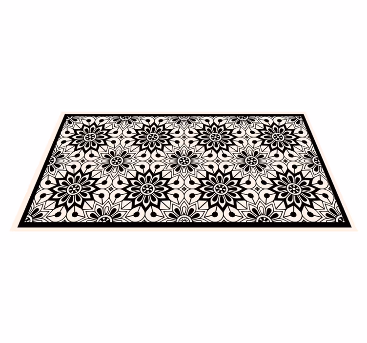 Tappeto vinile Mandala eleganza del modello mandala - TenStickers