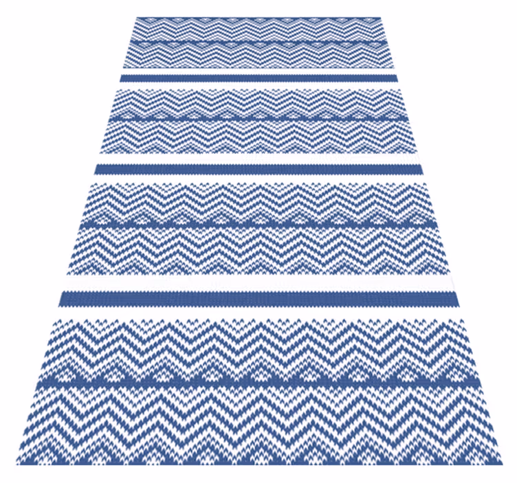 Tappeto vinile strisce motivo a strisce chevron - TenStickers