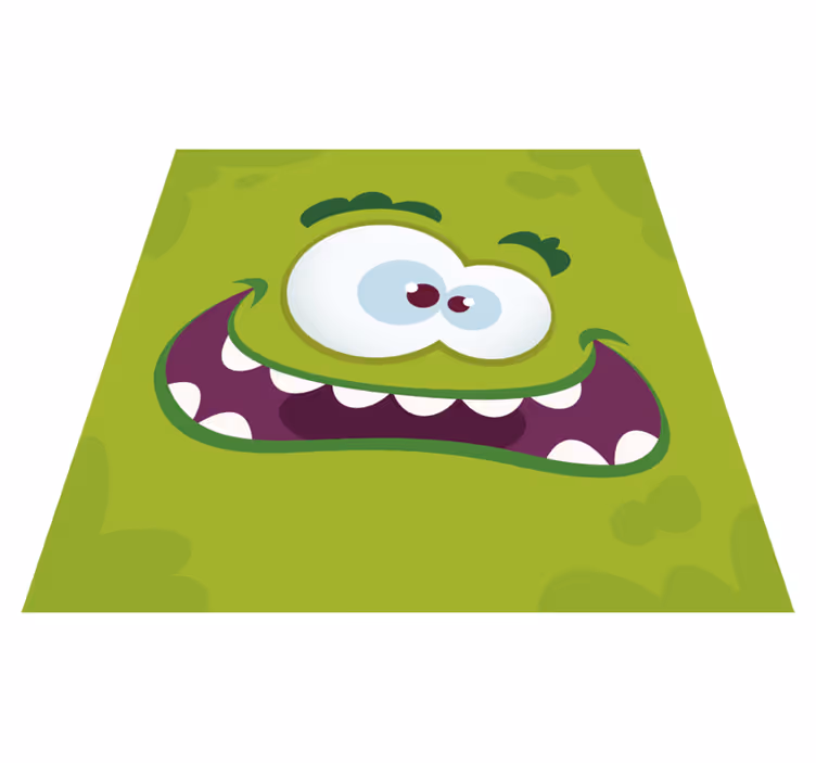 Tappeto vinile per bambini personaggio mostro cartoon - TenStickers