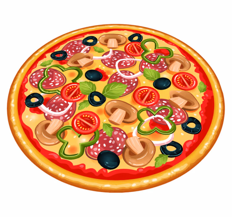 Tappeto pvc cucina deliziosa fetta di pizza - TenStickers