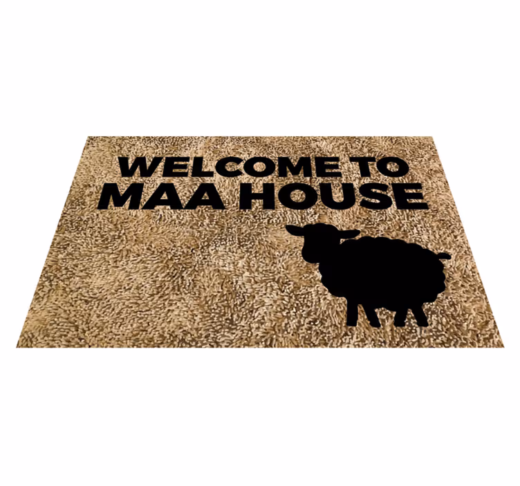 Tappeto vinile frase benvenuto maa casa - TenStickers