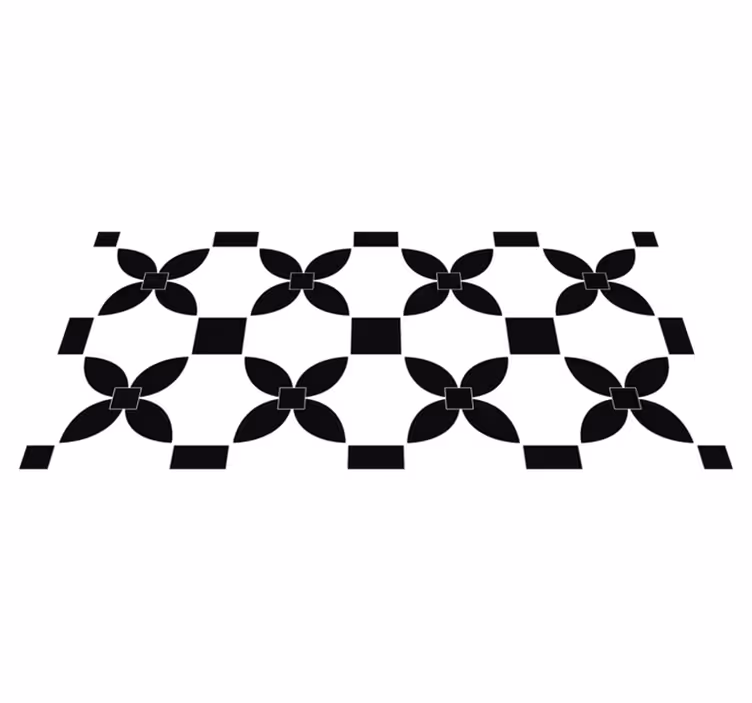 Tappeto pvc cucina piastrellatura monocromatica - TenStickers