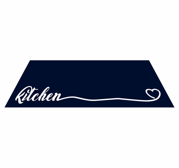 Tappeto pvc cucina elegante sceneggiatura della cucina - TenStickers