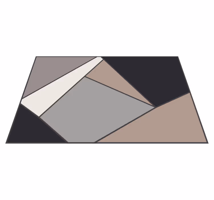 Tappeto vinile geometrico vinile con forme geometriche - TenStickers