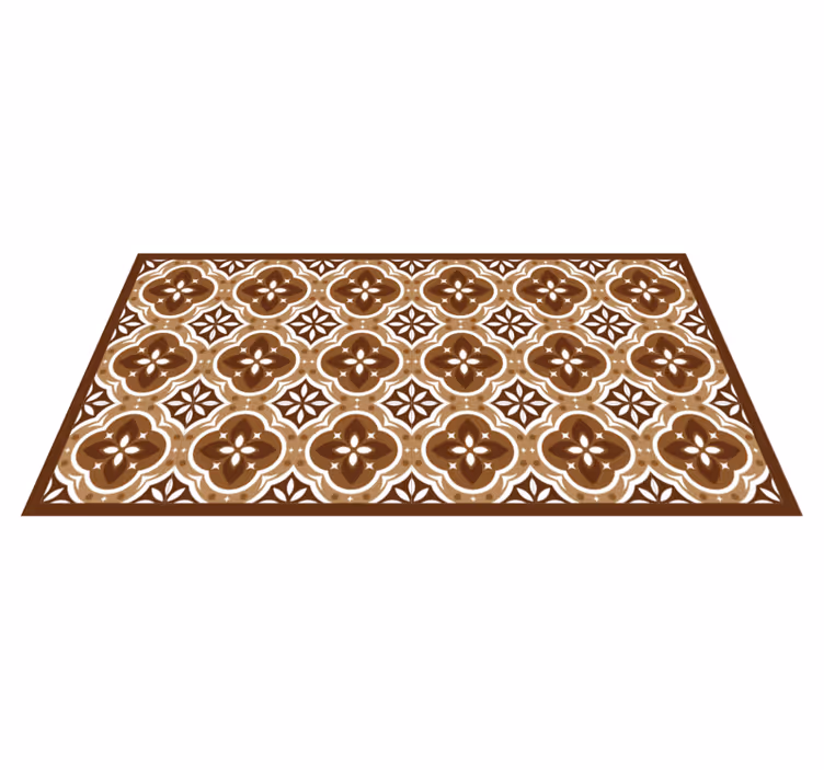 Tappeto vinile piastrelle mosaico di piastrelle ornate - TenStickers